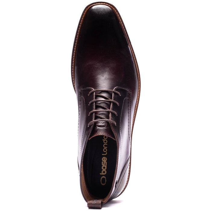 Base London Belgrave Leather Men's WASHED BROWN Ankle Boots