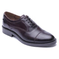 Base London Roma Leather Men's Washed Brown Oxford Shoes