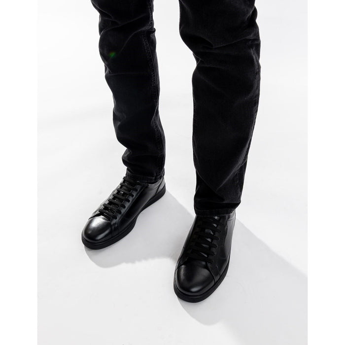 Base London Zammo Leather Men's Black Lace-Up Shoes