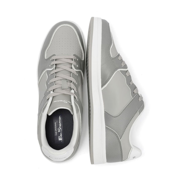 Ben Sherman Club Leather Men's Grey Trainers
