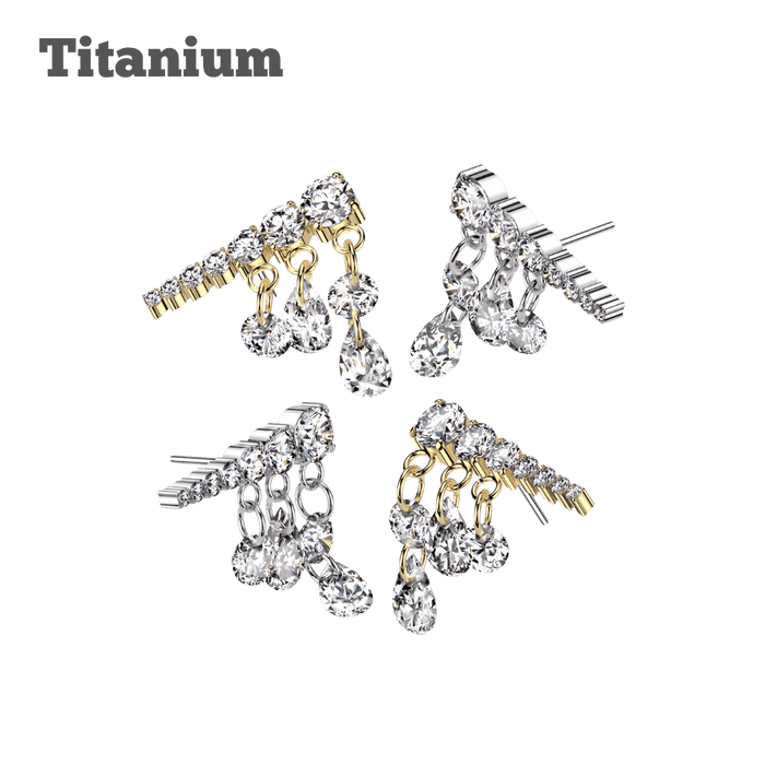 Chandelier Titanium Threadless Top
