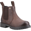 Cotswold Aston Leather Boy's Brown Flat Chelsea Boots