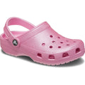 Crocs Classic Glitter Synthetic Kids Pink Tweed Glitter Clogs