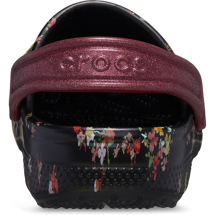 Crocs Classic Graphic Synthetic Black/Multi Clogs