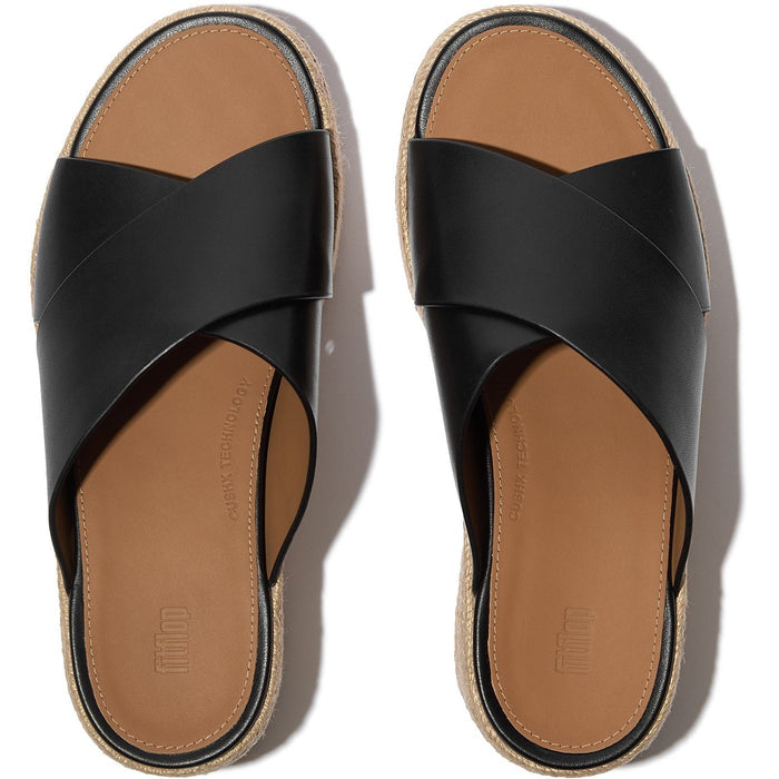 Fitflop Platfforms Leather Women's Black Sandals