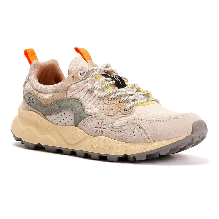 Flower Mountain Yamano 3 Off White/Green Trainers