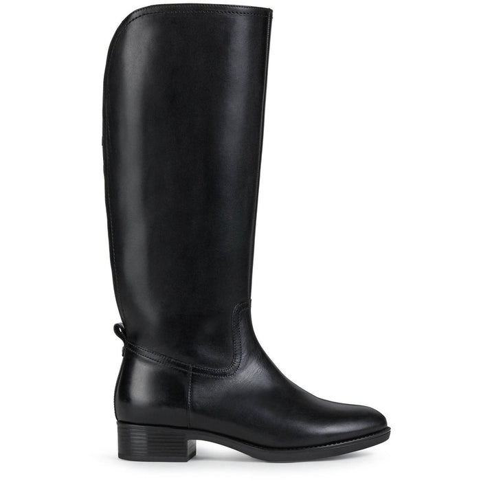 Geox D Felicity Leather Women's Black Boots