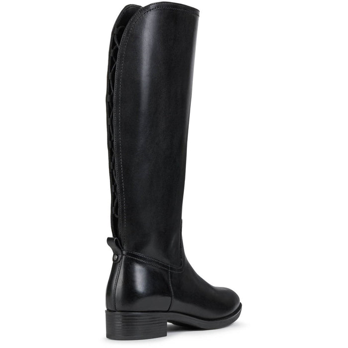 Geox D Felicity Leather Women's Black Boots
