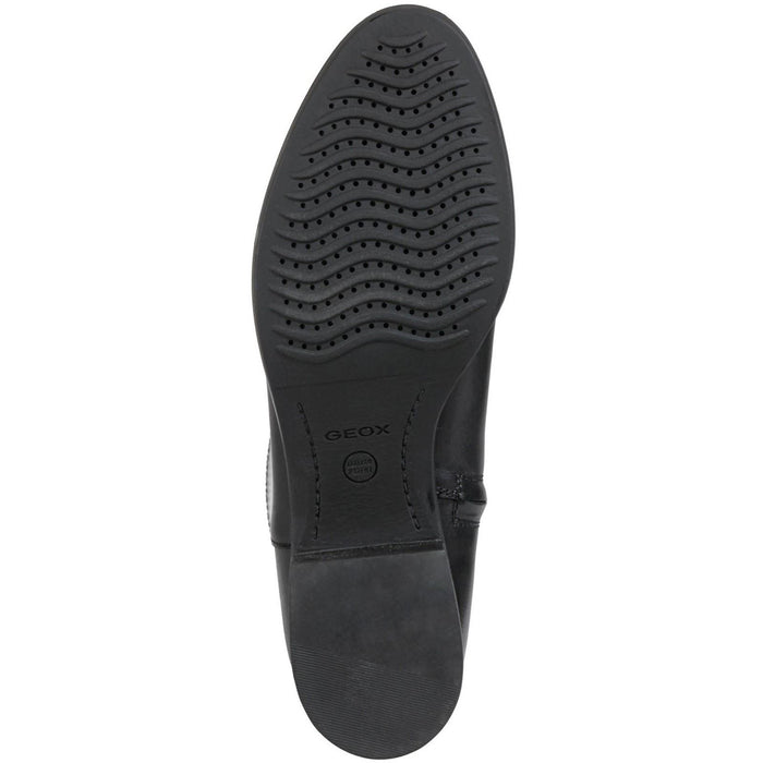 Geox D Felicity Leather Women's Black Boots