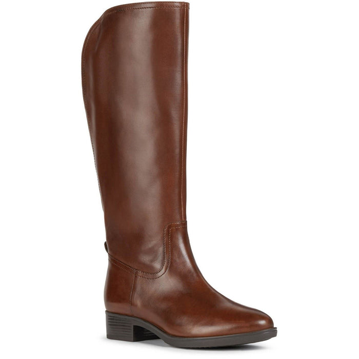 Geox D Felicity Leather Women's Brown Boots