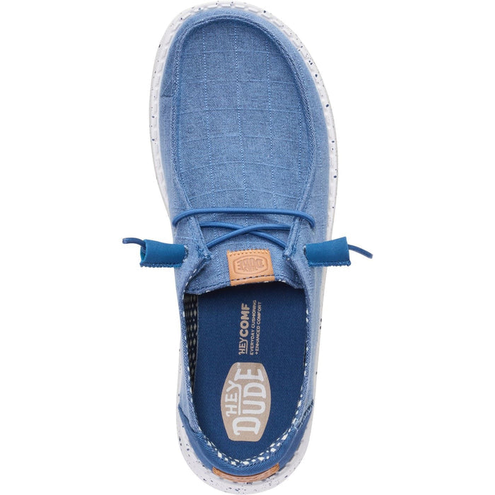HEYDUDE Wendy Chambray Textile Women's Ensign Blue Loafers
