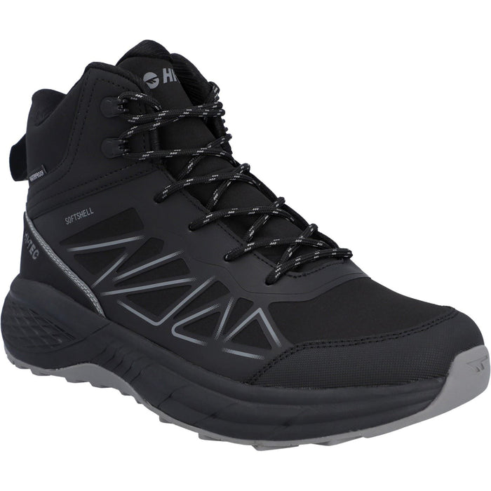 Hi-Tec Litespeed Mid Polyester Men's Black/Carbon Grey Hiking Boots