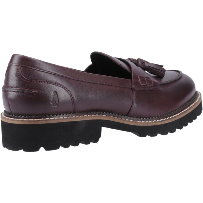 Hush Puppies Ginny Leather Women's Plum Wide Fit Loafers