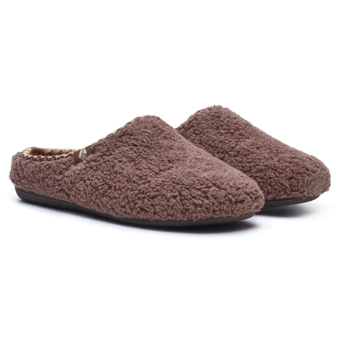 Hush Puppies Good Textile Women's Chocolate Slippers
