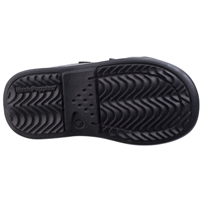 Hush Puppies Liam Infant Leather Black Shoes
