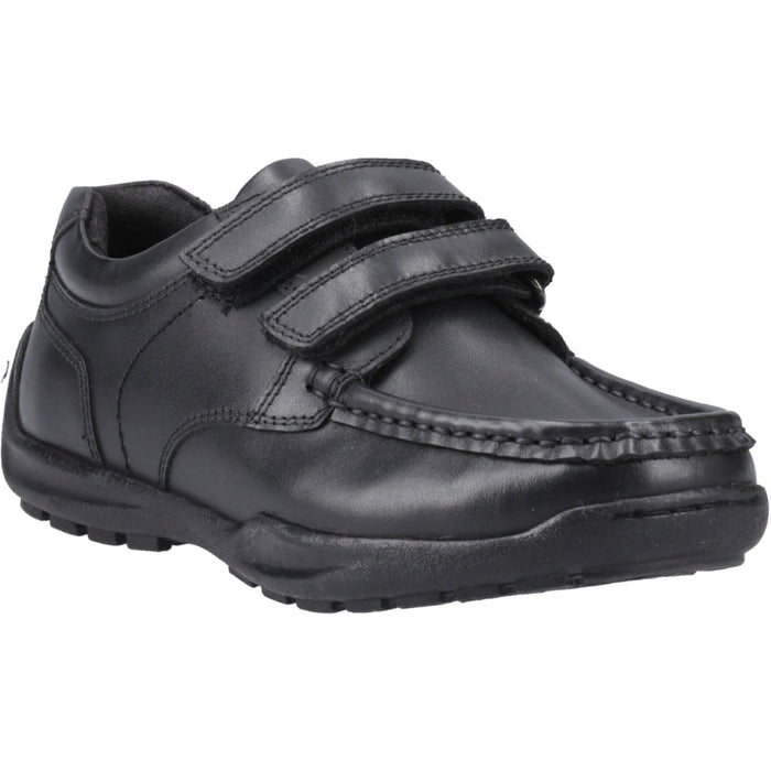 Hush Puppies Maddox Leather Black Moccasins Shoes