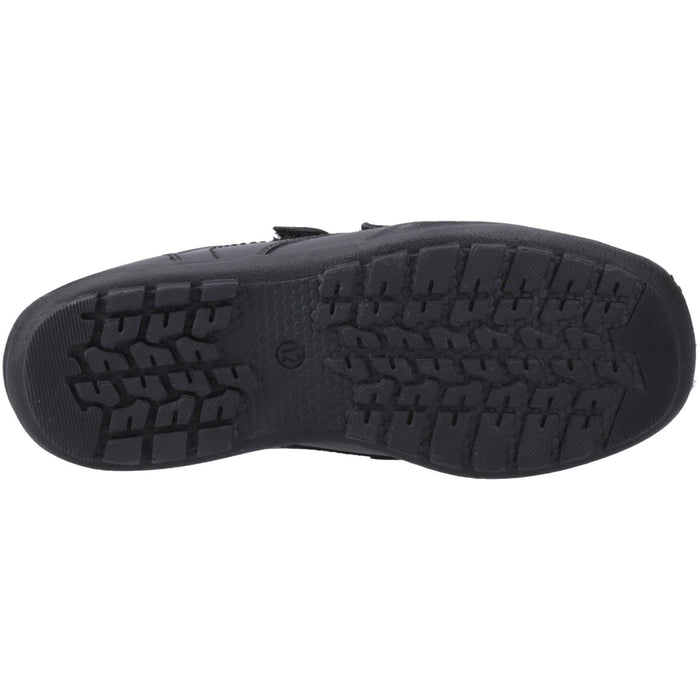 Hush Puppies Maddox Leather Black Moccasins Shoes