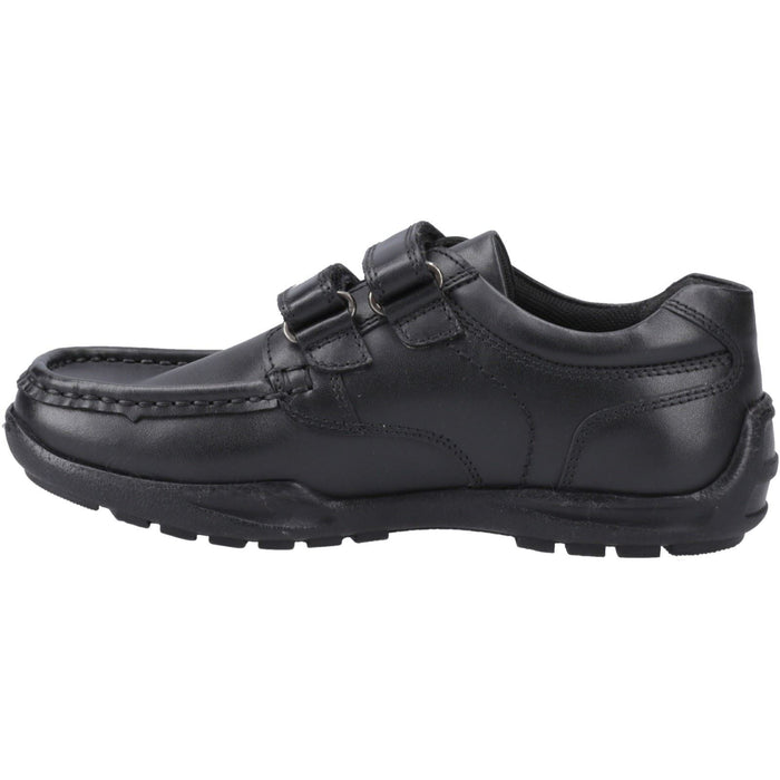 Hush Puppies Maddox Leather Black Moccasins Shoes