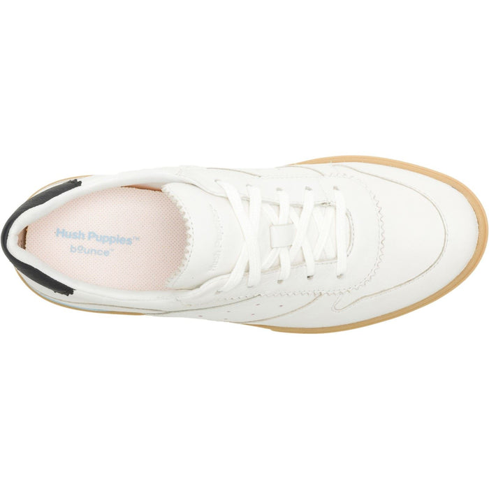 Hush Puppies Mae Leather Women's White Trainers