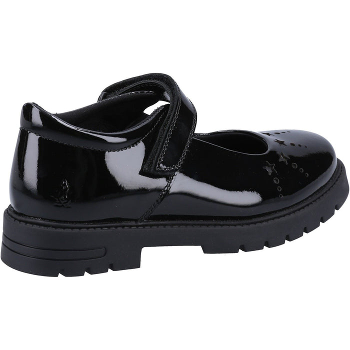 Hush Puppies Sabrina Patent Leather Junior Black Shoes