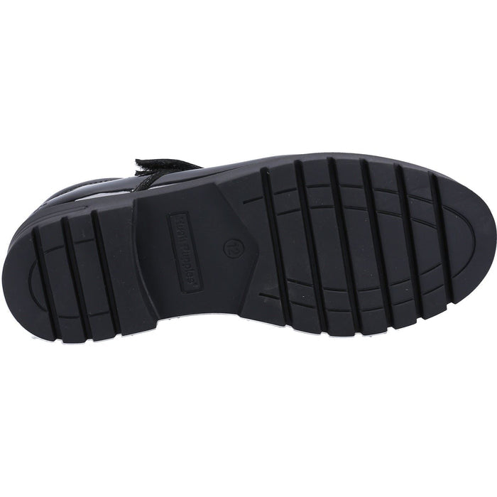 Hush Puppies Sabrina Patent Leather Junior Black Shoes