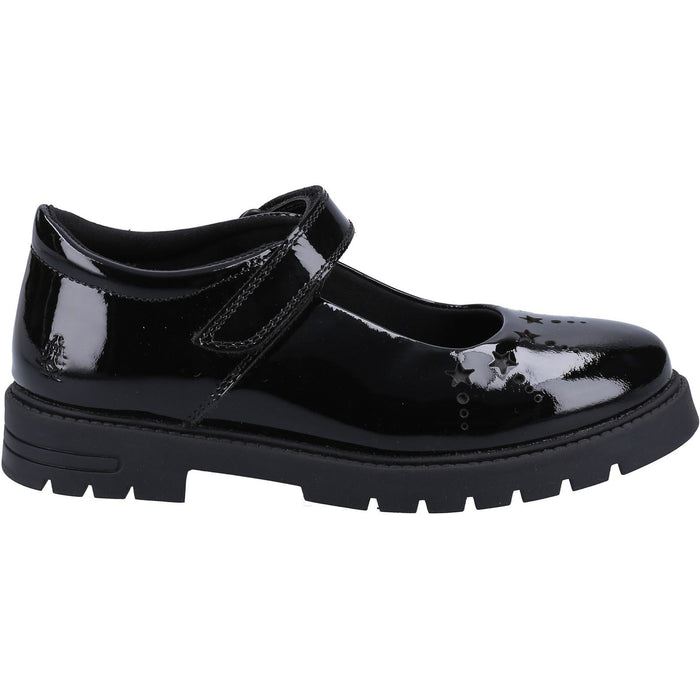 Hush Puppies Sabrina Patent Leather Junior Black Shoes