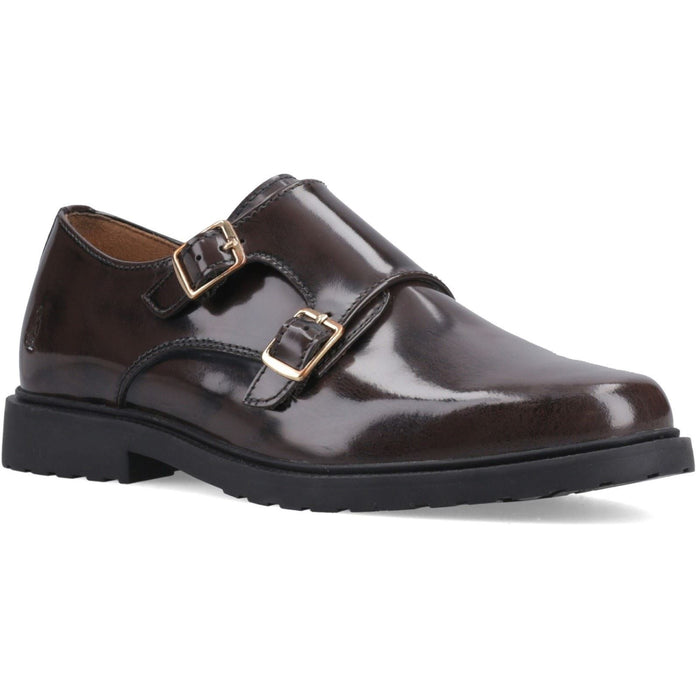 Hush Puppies Verity Hi-Shine Leather Women's Chocolate Shoes