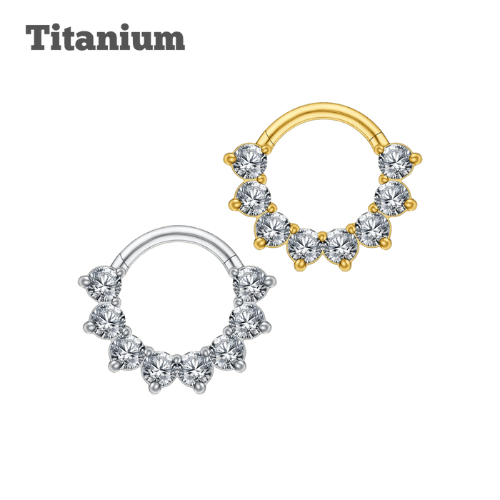khawla titanium hinged hoop earring