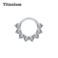 khawla titanium hinged hoop steel color earring