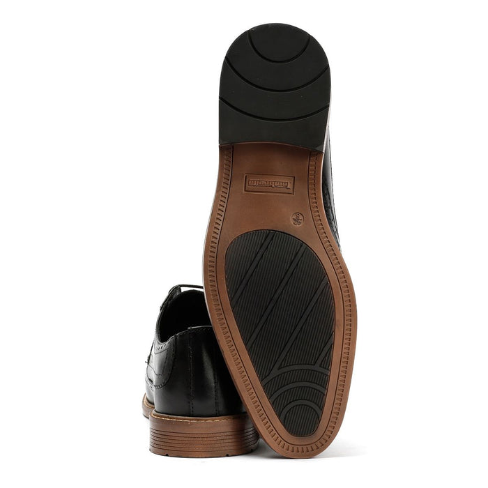 Lambretta Stockton Leather Men's Black Lace-Up Shoes