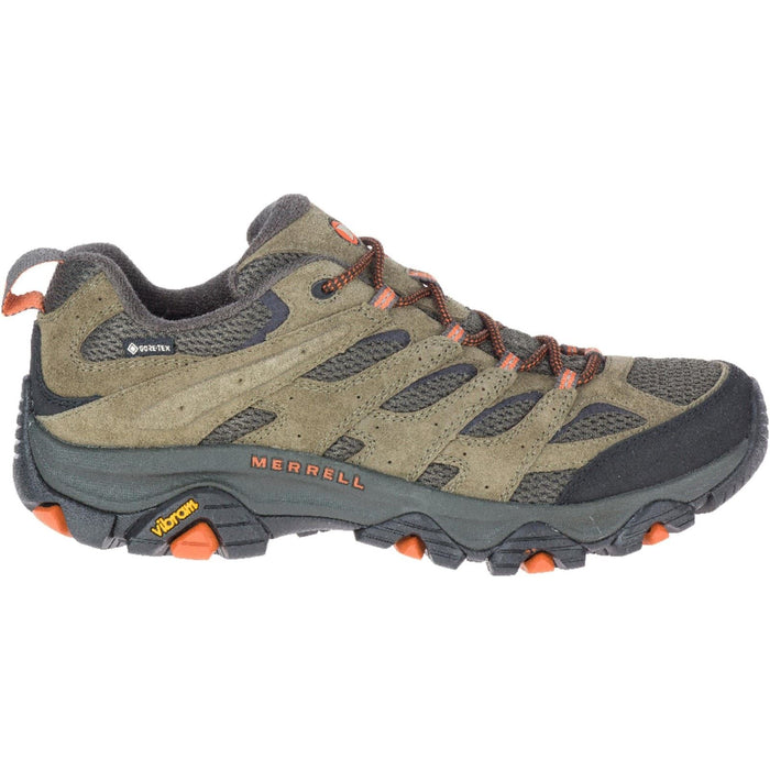Merrell Moab 3 GTX Wide Suede Men's Olive Wide Fit Hiking Shoes