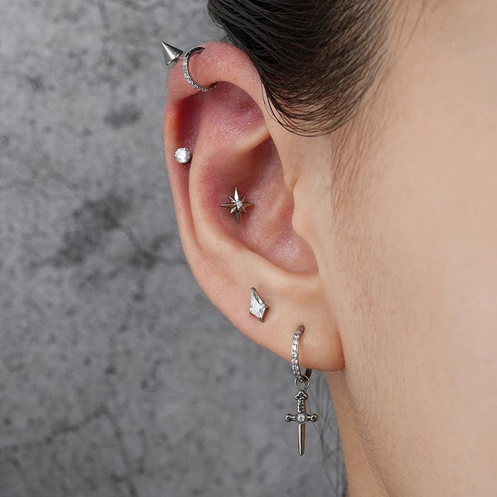 north star titanium threaded labret model