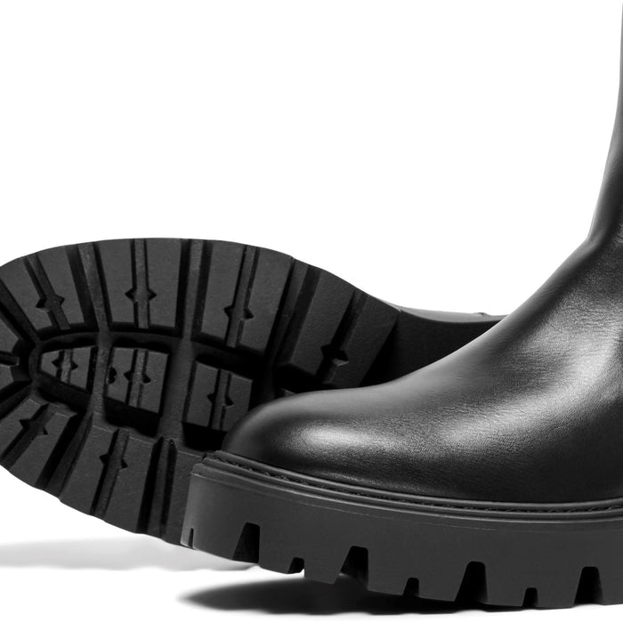 ONLY BETTY-9 WARM LINED Polyurethane Women's Black Heeled Ankle Boots