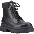 Rocket Dog Danie Faux Leather Women's Black Heeled Mid Calf Boots