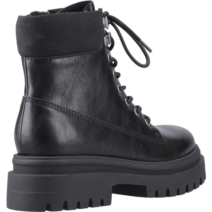 Rocket Dog Danie Faux Leather Women's Black Heeled Mid Calf Boots
