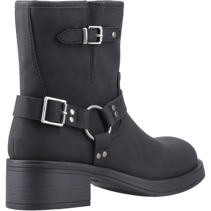 Rocket Dog Nino Faux Leather Women's Black Heeled Ankle Boots