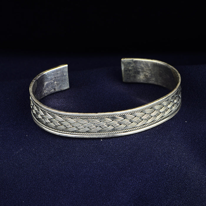 Silver Handmade 15MM Thick Cuff Bracelet