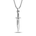 Silver Handmade Knife Necklace