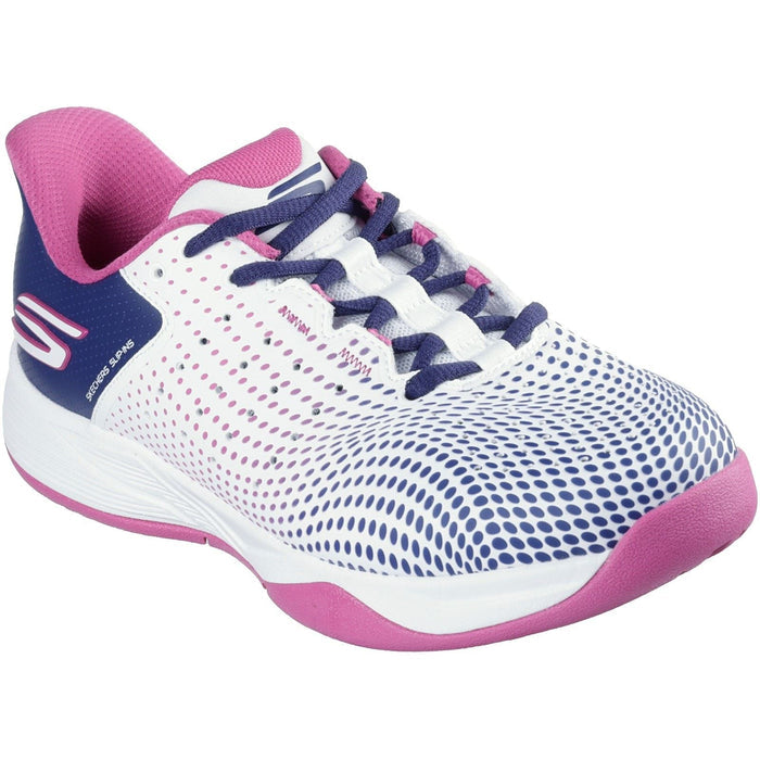 Skechers Slip-ins Relaxed Fit Viper Court Reload Womens White/Navy/Pink Trainers