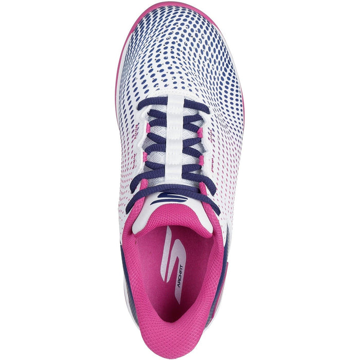 Skechers Slip-ins Relaxed Fit Viper Court Reload Womens White/Navy/Pink Trainers