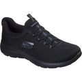 Skechers Summits Summer Blush Textile Women's Black Trainers