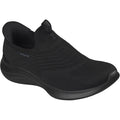 Skechers Ultra Flex 4.0 Pure Dream Textile Women's Black Knit/Trim Trainers