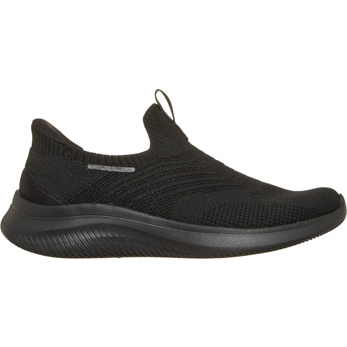 Skechers Ultra Flex 4.0 Pure Dream Textile Women's Black Knit/Trim Trainers