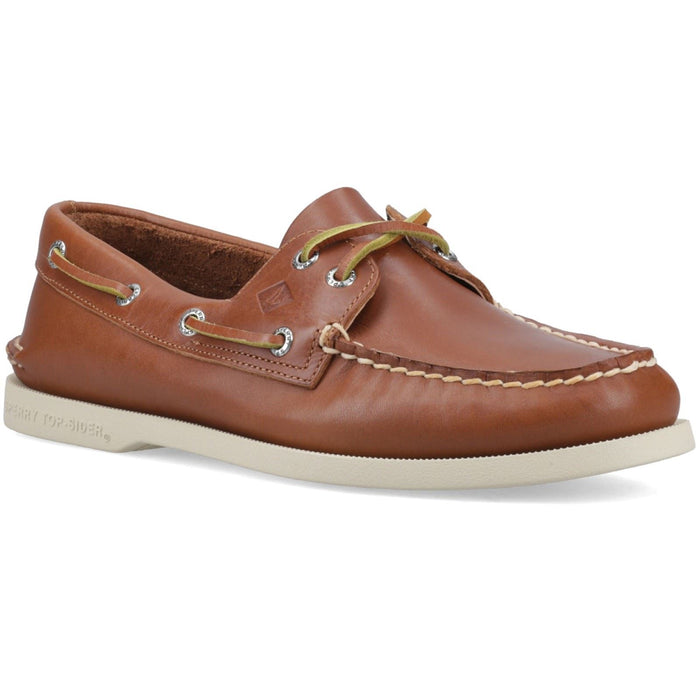 Sperry Authentic 2 Eye Leather Men's Tan Boat Shoes