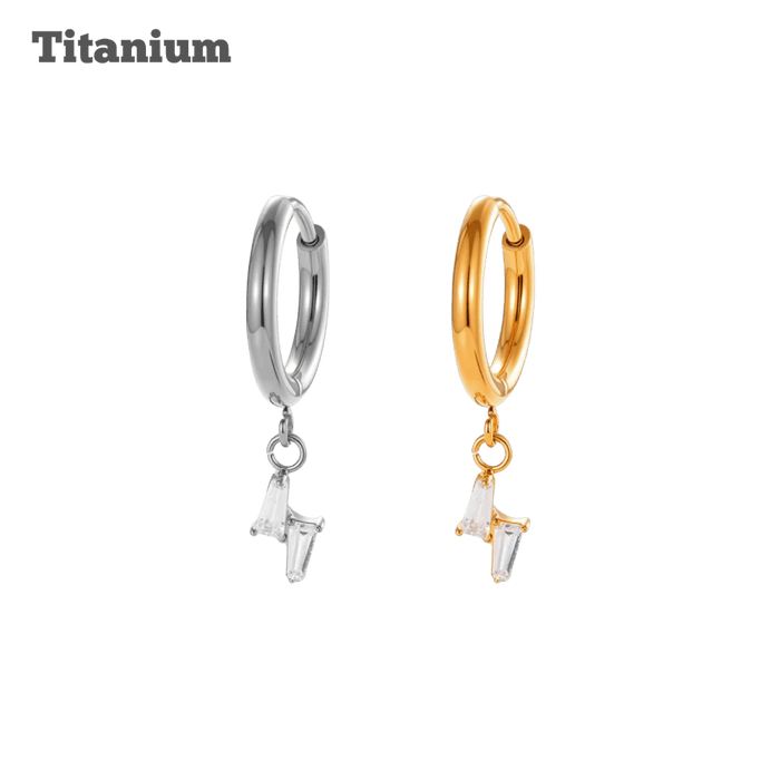 Titanium Audrey Hinged Hoop