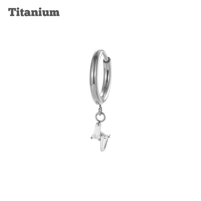 Titanium Audrey Hinged Hoop