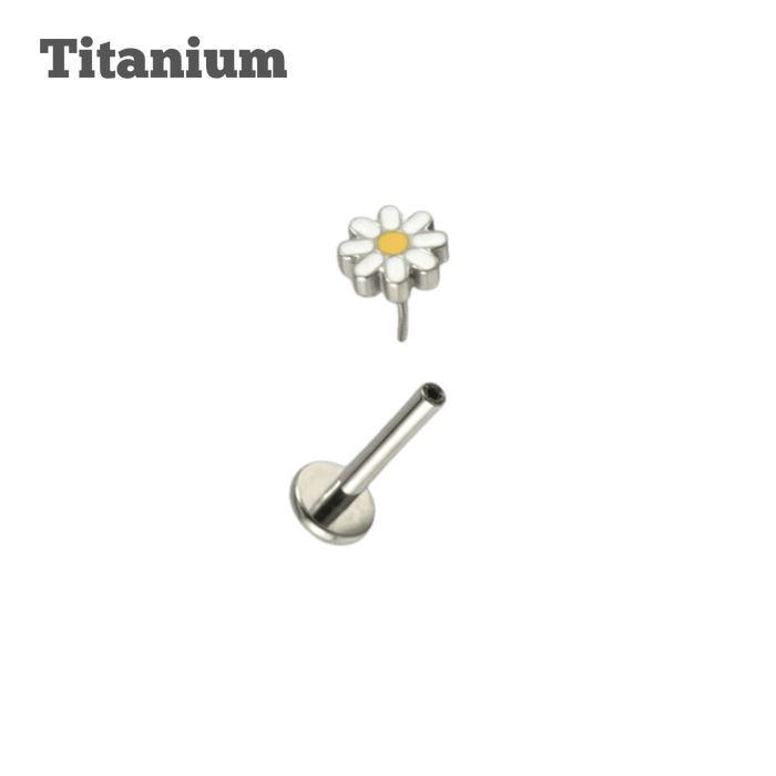 Titanium Chamomile Threadless Labret