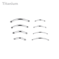 spare parts titanium curved bar