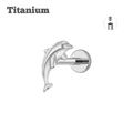 Titanium Dolphin Threaded Labret