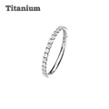 steel color titanium outfacing hinged hoop